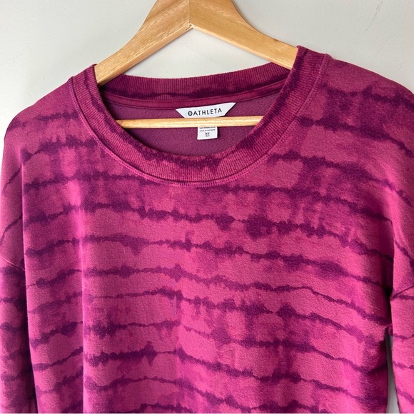 Athleta Coaster Luxe Purple Tie Dye Sweatshirt - Picture 7 of 7